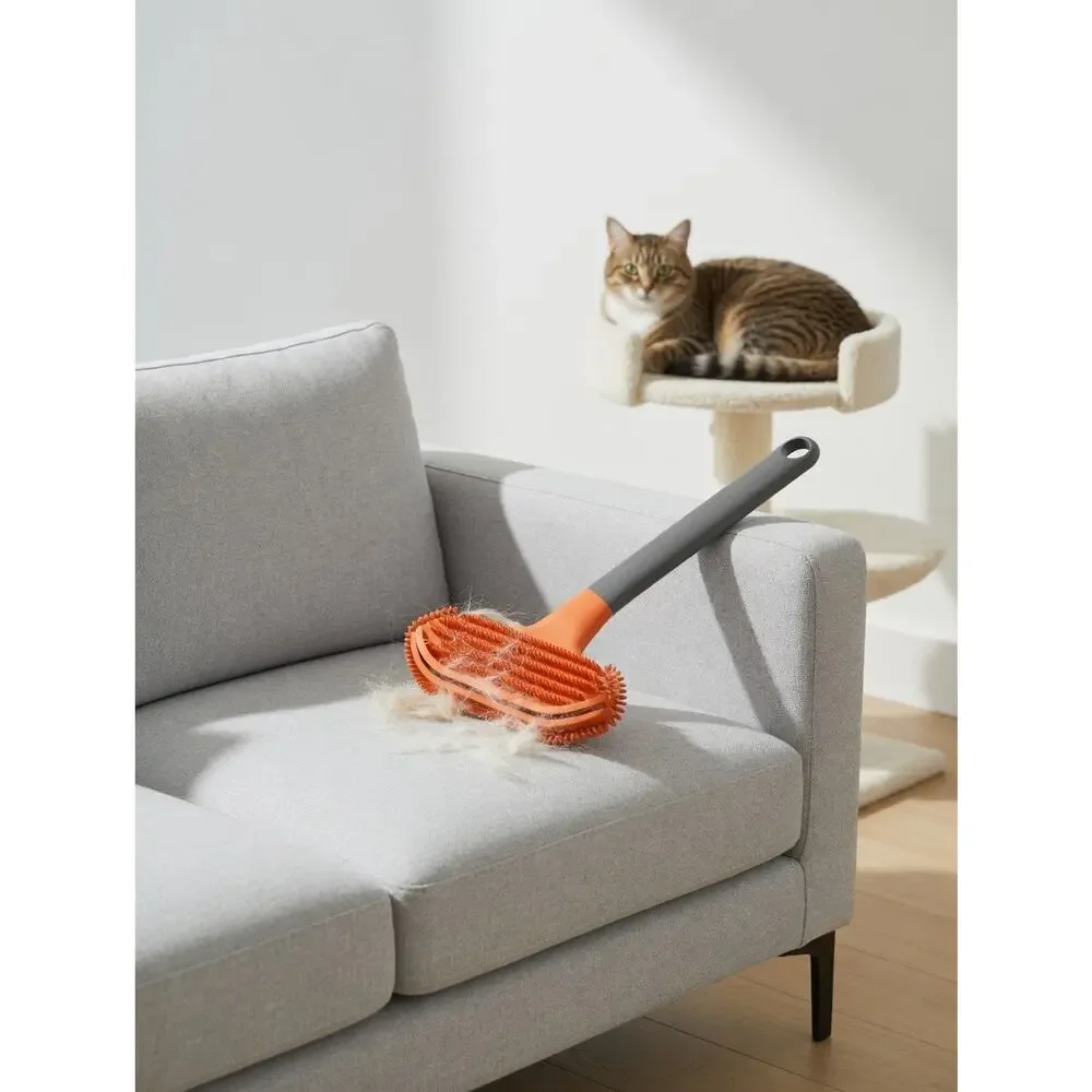Pet Hair Remover – Silicone Grooming Tool for Cats & Dogs
